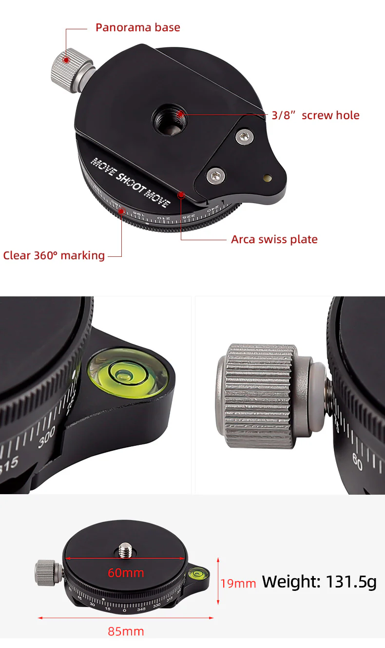MSM 360° Panoramic Panning Base-Easy Direction Adjustment on Uneven Ground - Image 4