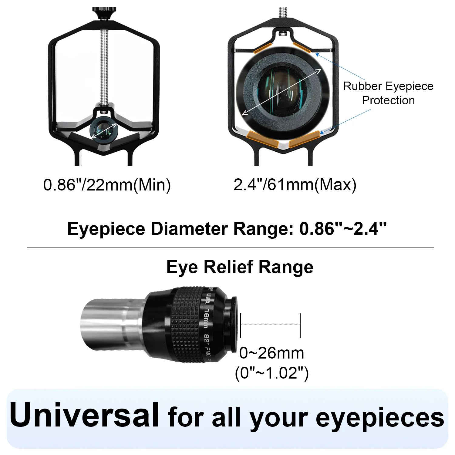 tridaptor - The best universal telescope phone adapter ever-3-axis(X,Y,Z) adjustment! - Image 19